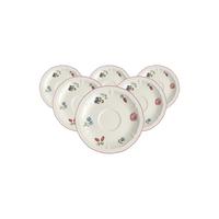 ESPRESSOUNTERTASSEN Petite Fleur weiß ø 12,2 cm 6er Set - Weiß, Keramik (12.2cm) - Villeroy & Boch