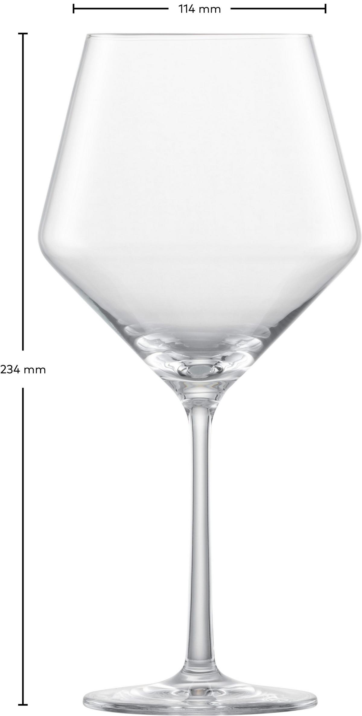 BURGUNDERGLÄSER Pure transparent 692 ml 2er Set - Transparent, Glas (0.692L) - Zwiesel Glas