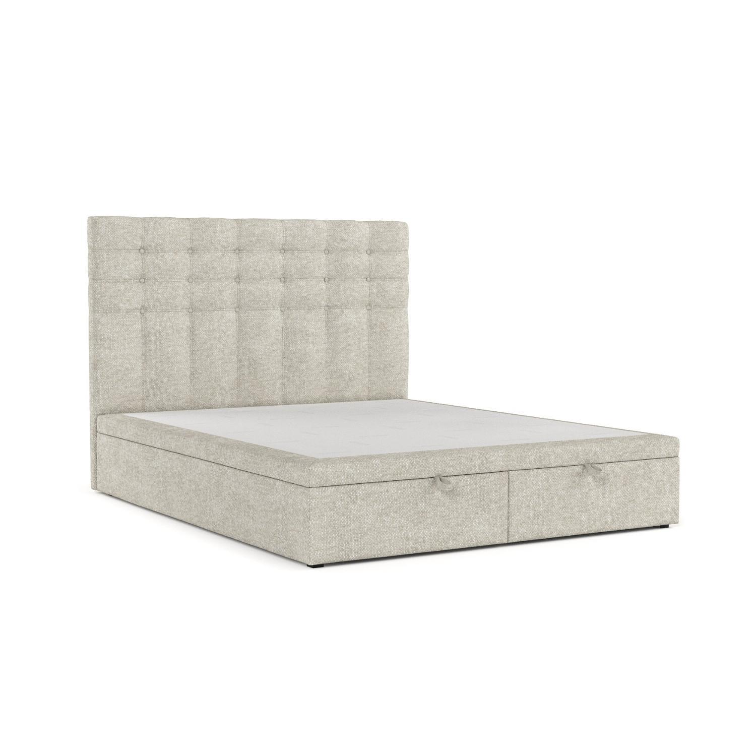 POLSTERBETT Callo mit Stauraum 140/200 cm Beige im Alta Stoff - Beige/Schwarz, Holz/Holzwerkstoff (140/200cm) - AltaBeds