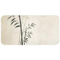 BADEMATTE Japandi - Bambus - Beige 120x60 cm - Ecru, Textil (120/60cm) - OnlyWow