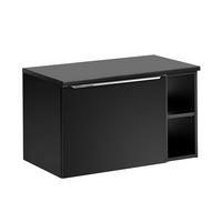 WASCHTISCHUNTERSCHRANK 80cm Éros Schwarz - Schwarz, Holzwerkstoff (80/48/46cm) - Petits-meubles