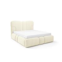 POLSTERBETT Jordan Komplettset - Creme, Holzwerkstoff/Textil (160/200cm) - Fun Möbel