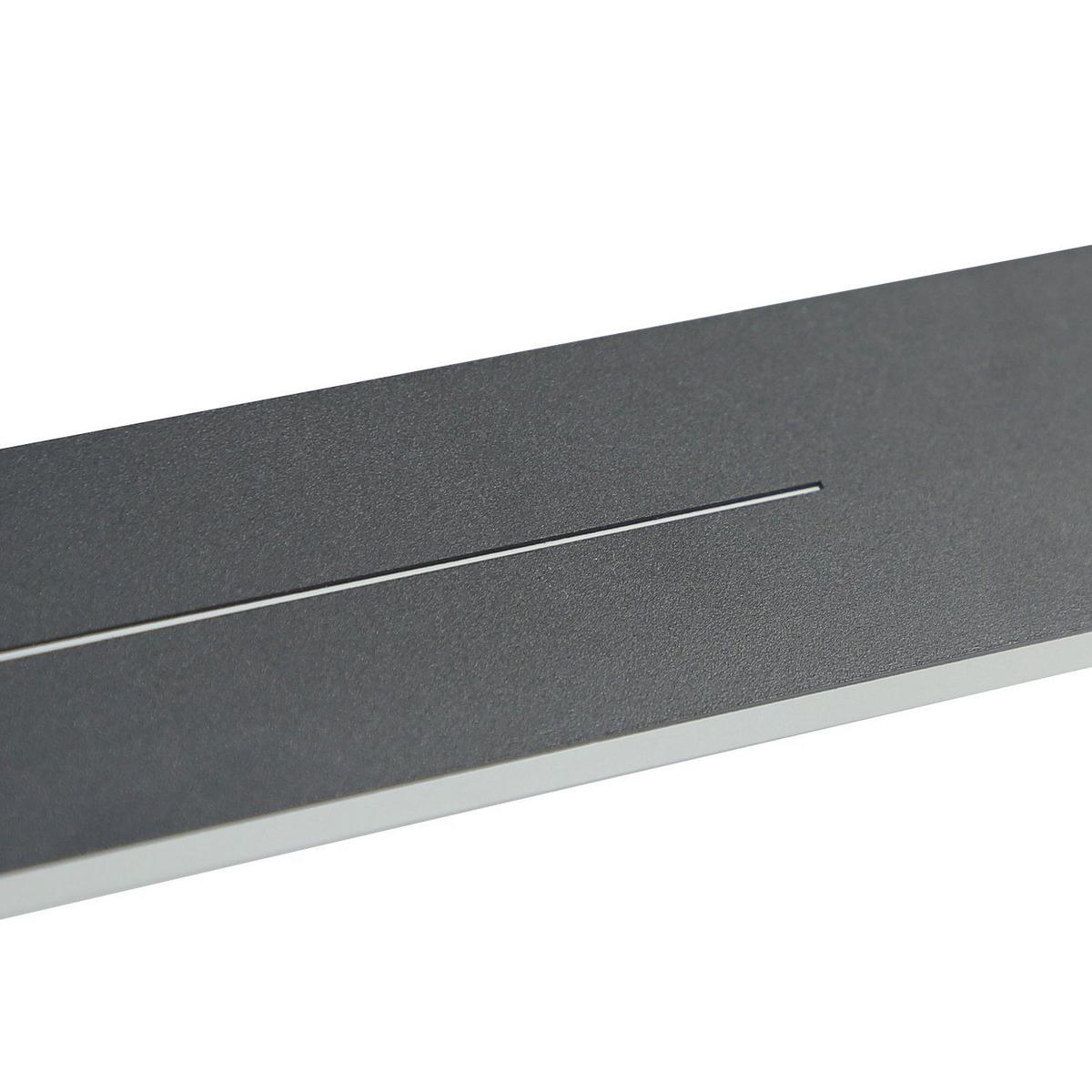 LED-WANDLEUCHTE Luminescent 100/5/4 cm - Schwarz, Metall (5/4/100cm) - ZMH
