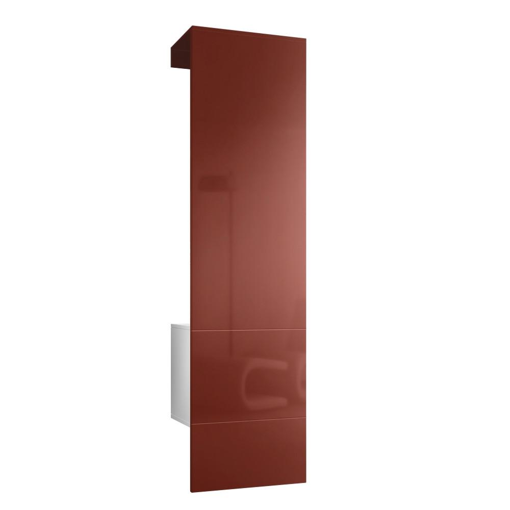 GARDEROBE Carlton Paneel in Bordeaux Hochglanz - Bordeaux, Holzwerkstoff (52/193/35cm) - Vladon