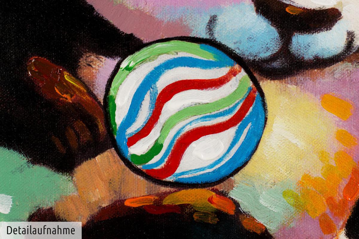ACRYLBILD HANDGEMALT 60/60 cm - Multicolor, Holz/Textil (60/60cm) - KUNSTLOFT