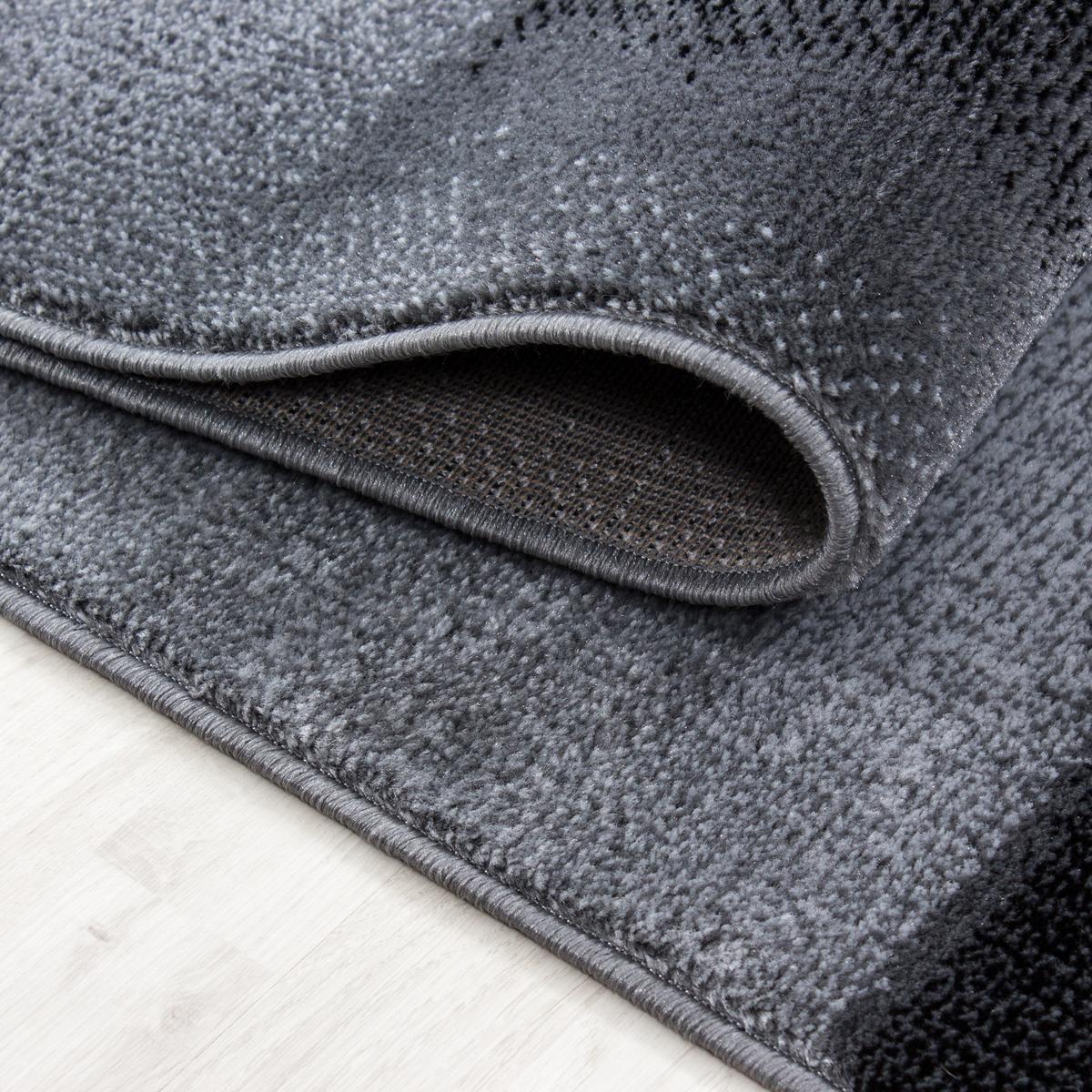 TEPPICH Kurzflor DRAU in Schwarz, in Steinoptik, 80 x 300 cm - Schwarz, Textil (300/80cm) - KADIMA DESIGN