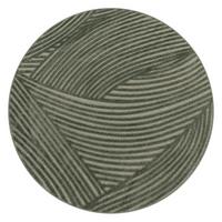 KURZFLORTEPPICH, mit Struktur, aus Polypropylen, Florhöhe 6 mm, Grün, Ø 120 cm - Grün, Textil (120/120cm) - KADIMA DESIGN