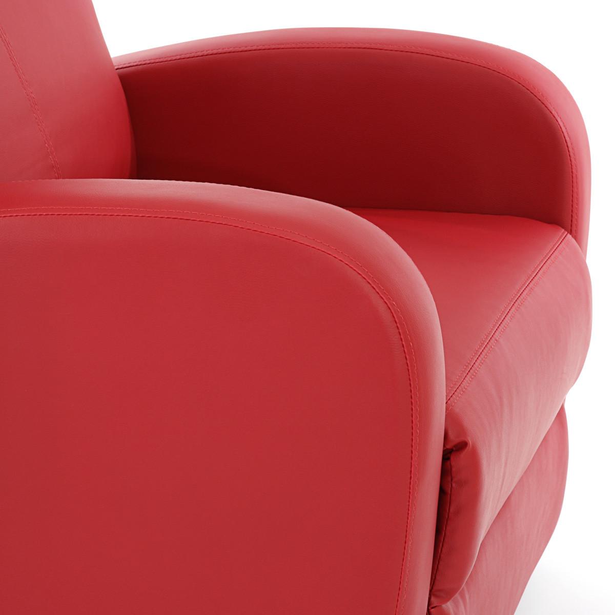 RELAXSESSEL Rot - Rot, Textil (72/105/92cm) - MCW