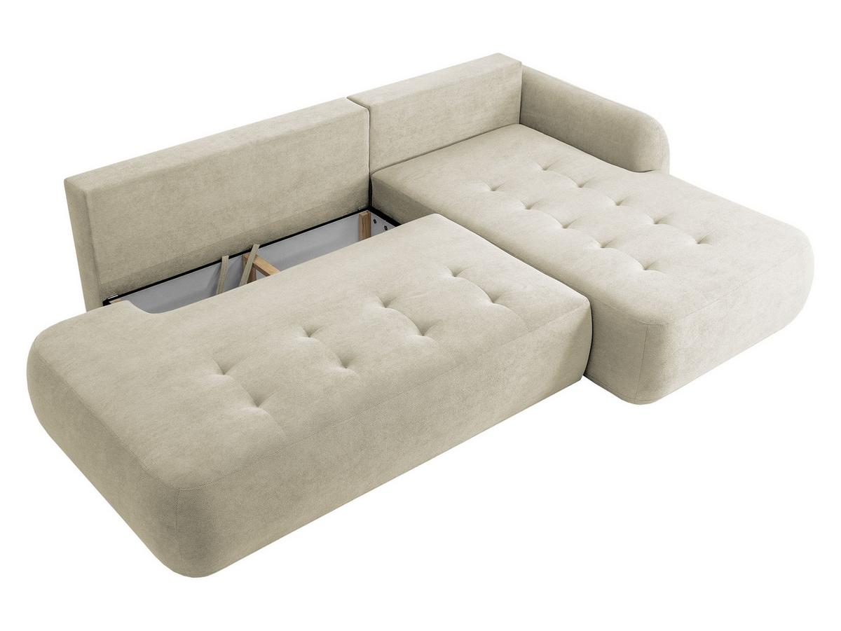 ECKSCHLAFSOFA Bueno I, Seite: Links - Hellgrau/Schwarz, Holz/Textil (300/185cm) - MIRJAN24