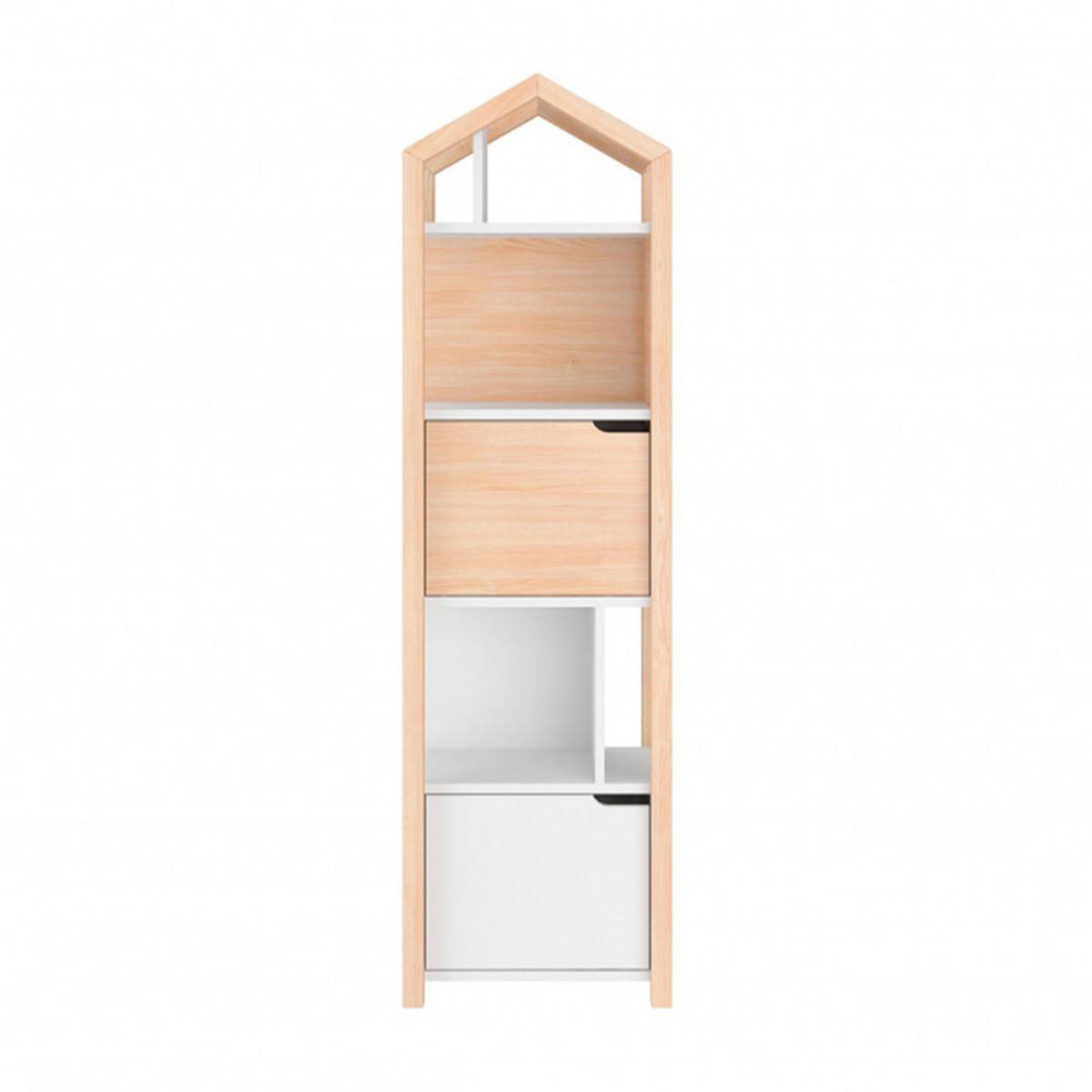 BÜCHERREGAL Holz und Weiß - Weiß, Holzwerkstoff (46/160/37cm) - Petits-meubles