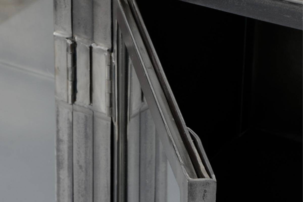 SIDEBOARD BREST Schwarz Metall - Schwarz, Metall (180/92/40cm) - KAWOLA