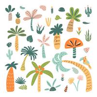 WANDAUFKLEBER 60x84cm - Tropische Vegetation - Multicolor, Kunststoff (60/84/0.1cm) - Wallfluent