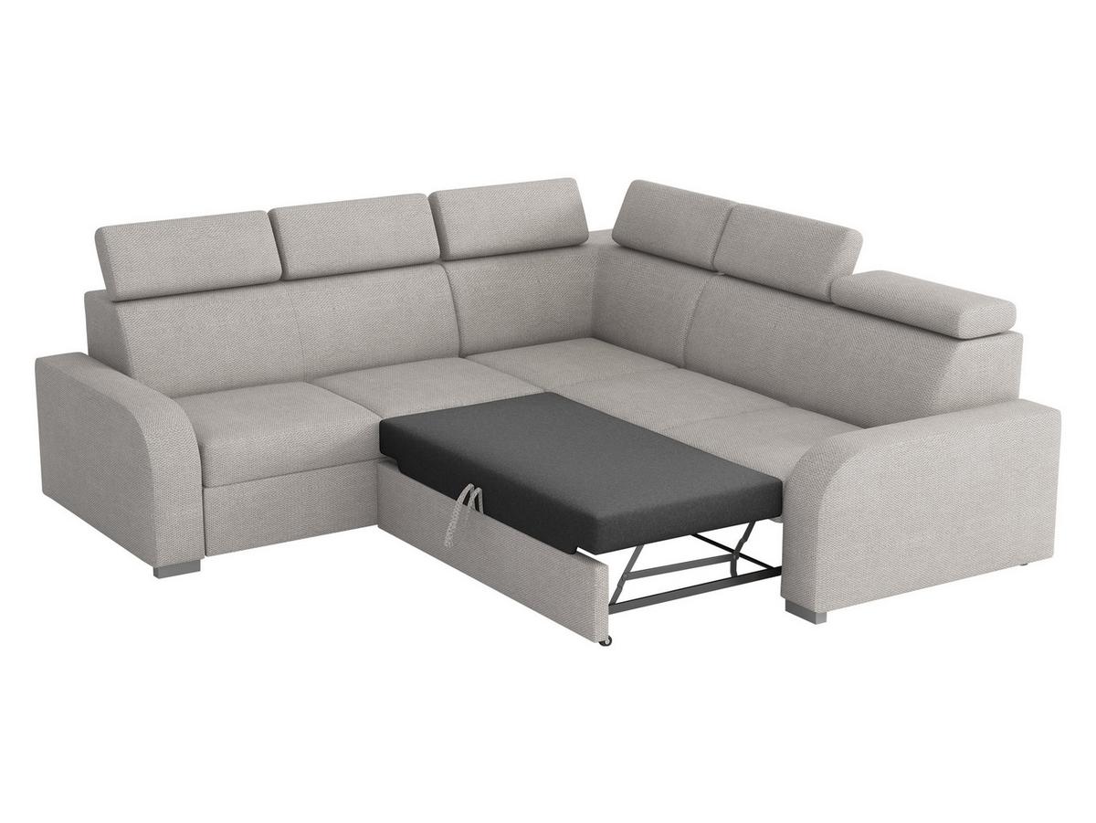 ECKSOFA Oslo 2rR2p - Silberfarben/Naturfarben, Holz/Kunststoff (250/250cm) - MIRJAN24