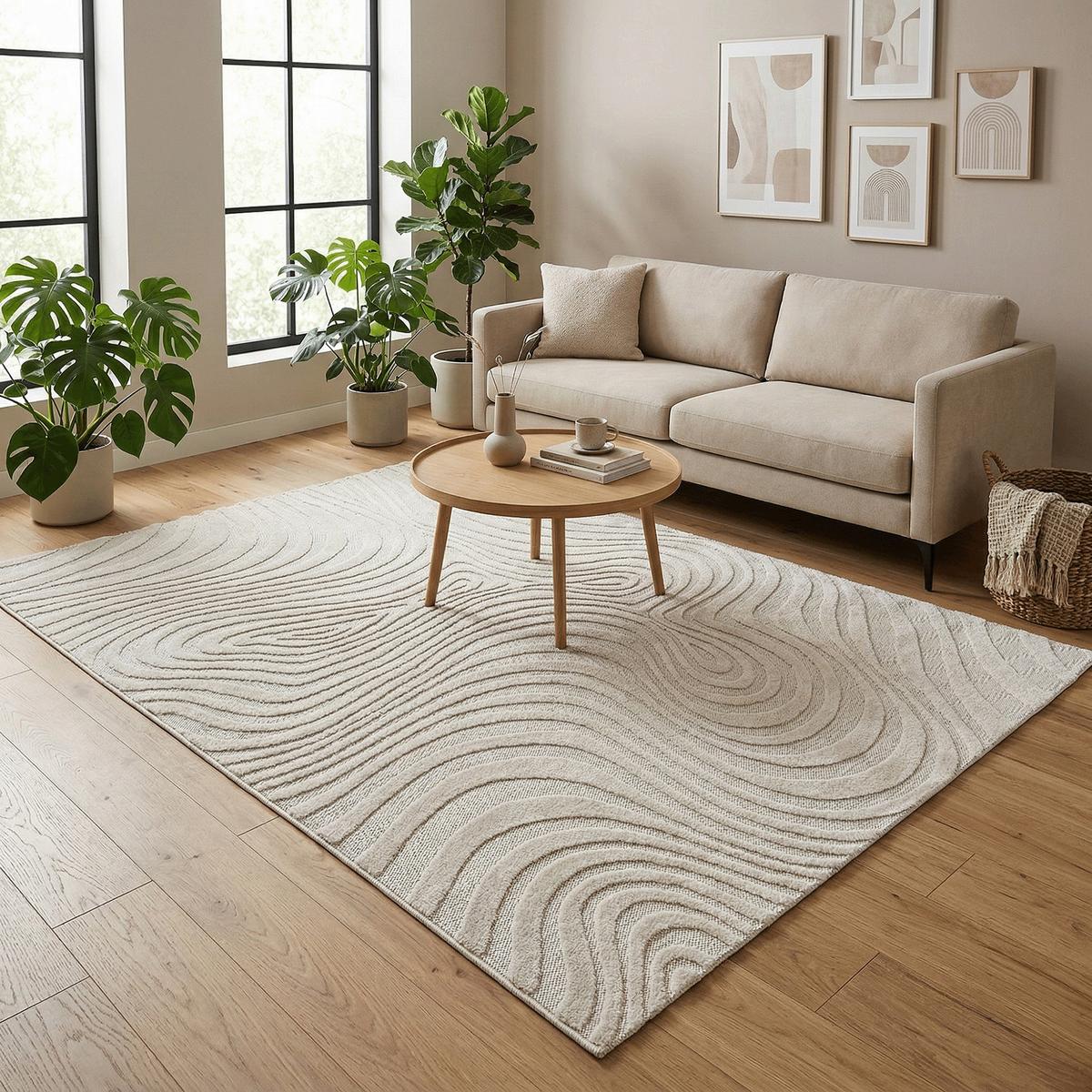 IN & OUTDOOR TEPPICH FLACHGEWEBE CLASSY - Weiß, Textil (140/200cm) - Pergamon