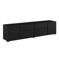 TV-MÖBEL Maxis Schwarz - Schwarz, Holzwerkstoff (195/48/40cm) - Petits-meubles