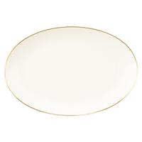 SERVIERPLATTE Savona Goldlinie creme 31,3 x 21,1 cm - Creme, Keramik (21.1/2.9/31.3cm) - Seltmann Weiden