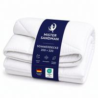 SOMMERBETTDECKE 200x220 cm – leichte Bettdecke mit kühlender Füllung & atmungsaktivem Mikrofaserbezug - Weiß, Textil (200/220cm) - Mister Sandman