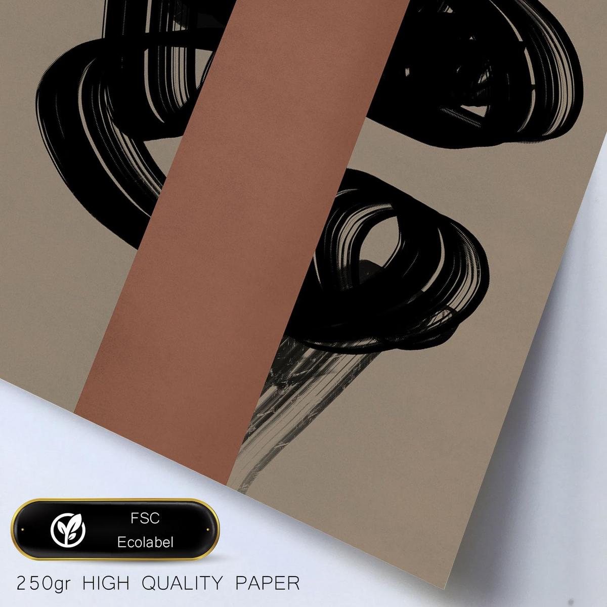 POSTER Set Mit 6 Utopisches Handwerk In Form Abstracts Ästhetische Dekorative Gemälde Für Ihr Wohnzimmer, Schlafzimmer, Zuhause A3 & A4 Rahmenlos - Klar, Papier (29/3cm) - Nacnic