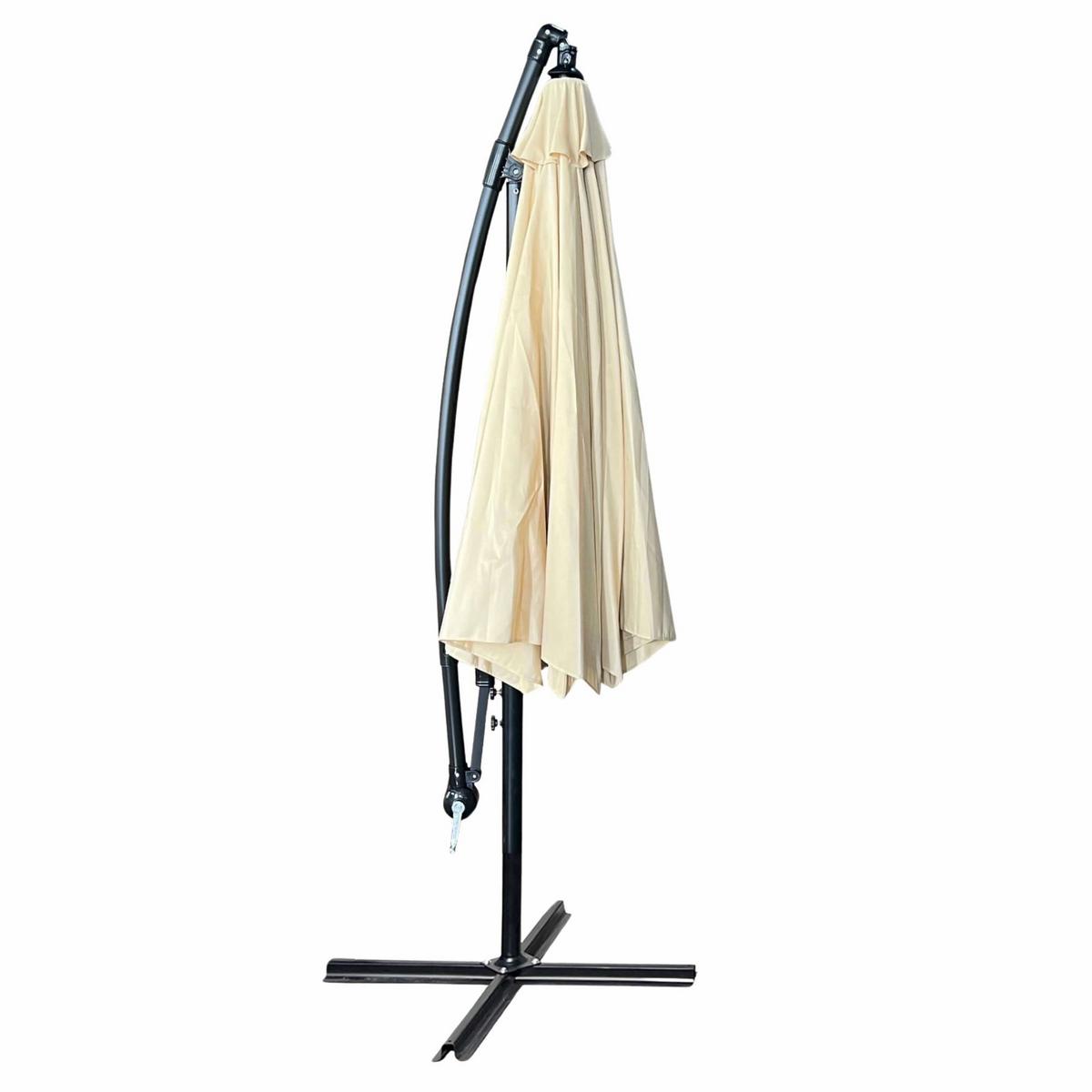 GARTENSCHIRM Beige 300/245/300 - Beige, Textil/Metall (300/300cm) - RAUMHIRSCH FURNITURE