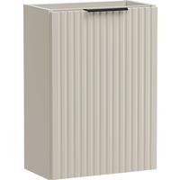 WASCHBECKENUNTERSCHRANK Niva hängend mit Rillenfronten in Matt Kaschmir, 40/57/22 cm - Kaschmir/Beige, Holzwerkstoff/Kunststoff (40/57/22cm) - WFL GROUP
