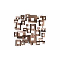 WANDDEKO Kupfer 100/100 cm - Kupferfarben, Metall (4.96/100/6cm) - KUNSTLOFT
