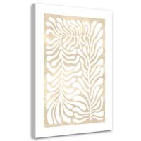 WANDBILD botanisches muster - Beige, Textil (40/60cm) - Feeby