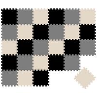 SPIELMATTE ab Null - 270/90 cm Puzzlematte Grau - Multicolor, Kunststoff (30/30cm) - Littletom