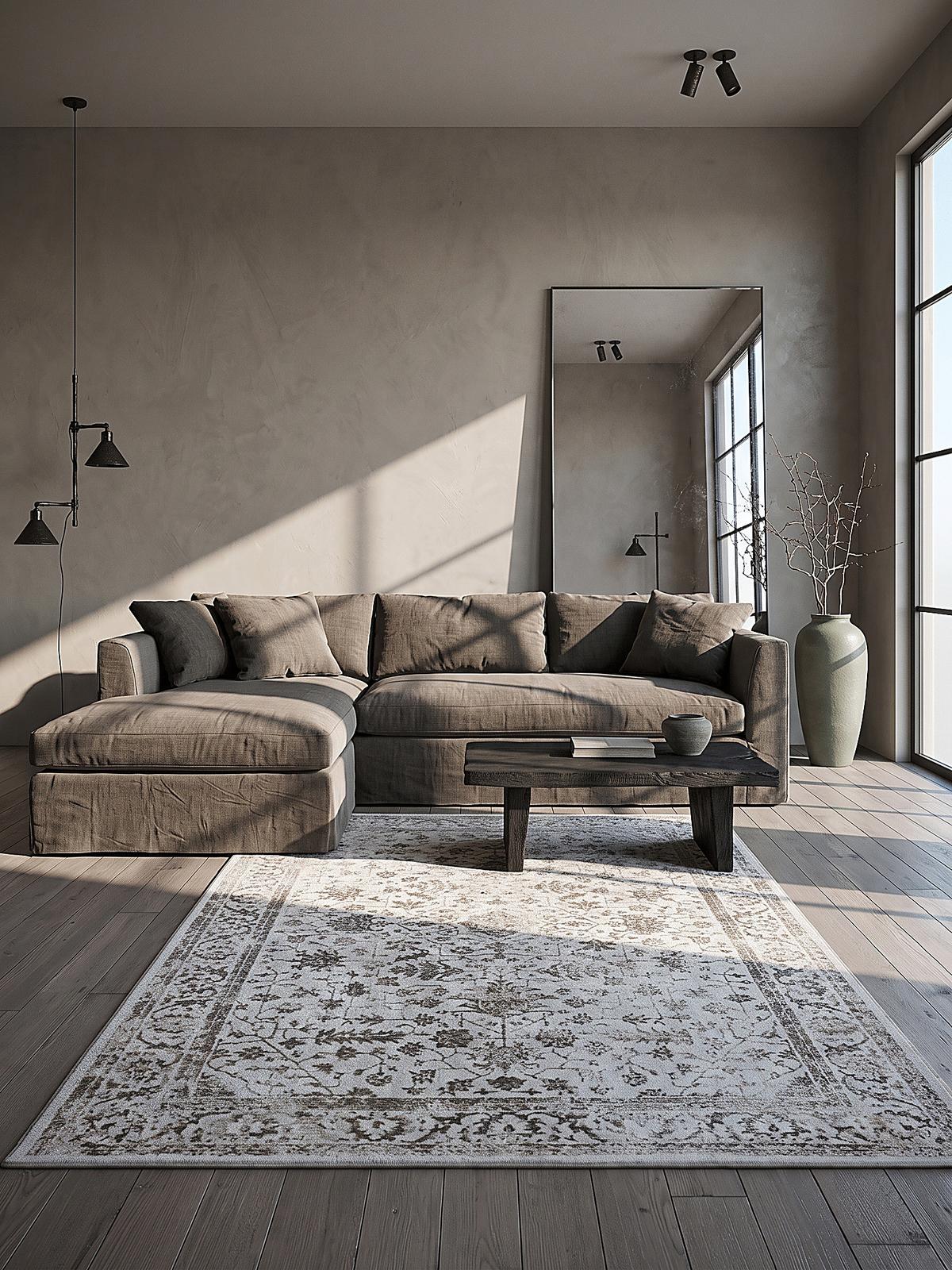 KURZFLORTEPPICH Orientalisch KAVALA Polyester Creme 200 x 290 cm - Beige, Textil (200/290cm) - KADIMA DESIGN