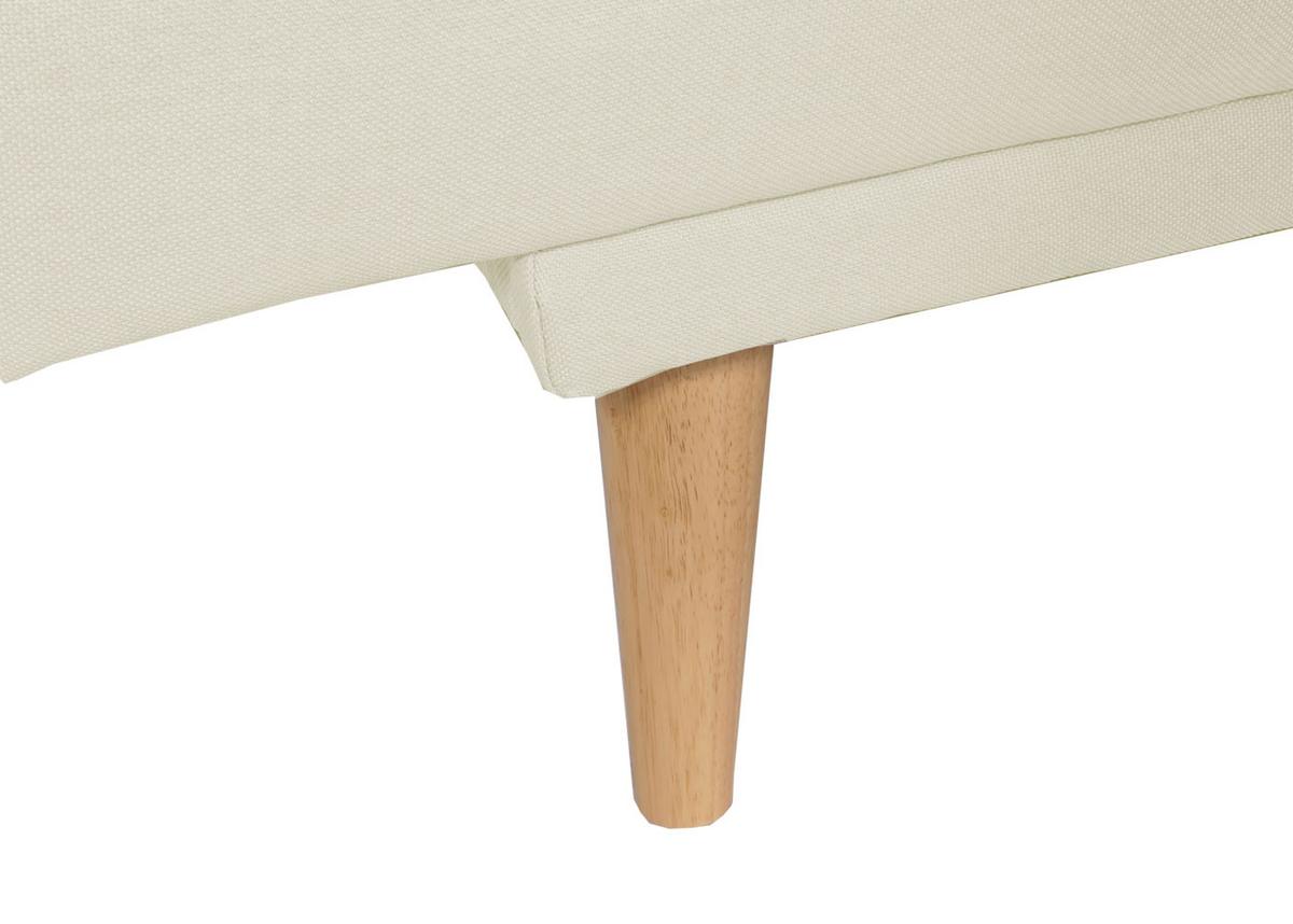 SCHLAFSOFA Cremeweiß - Creme/Weiß, Textil (180/90/110cm) - MCW