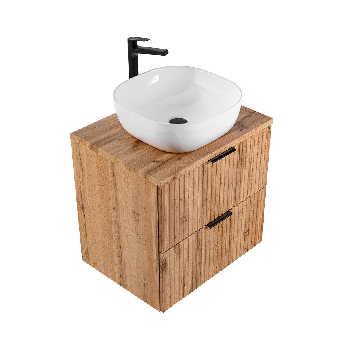 WASCHTISCH 60.6cm Adriel Holz - Braun, Holzwerkstoff (60.6/59/46cm) - Petits-meubles