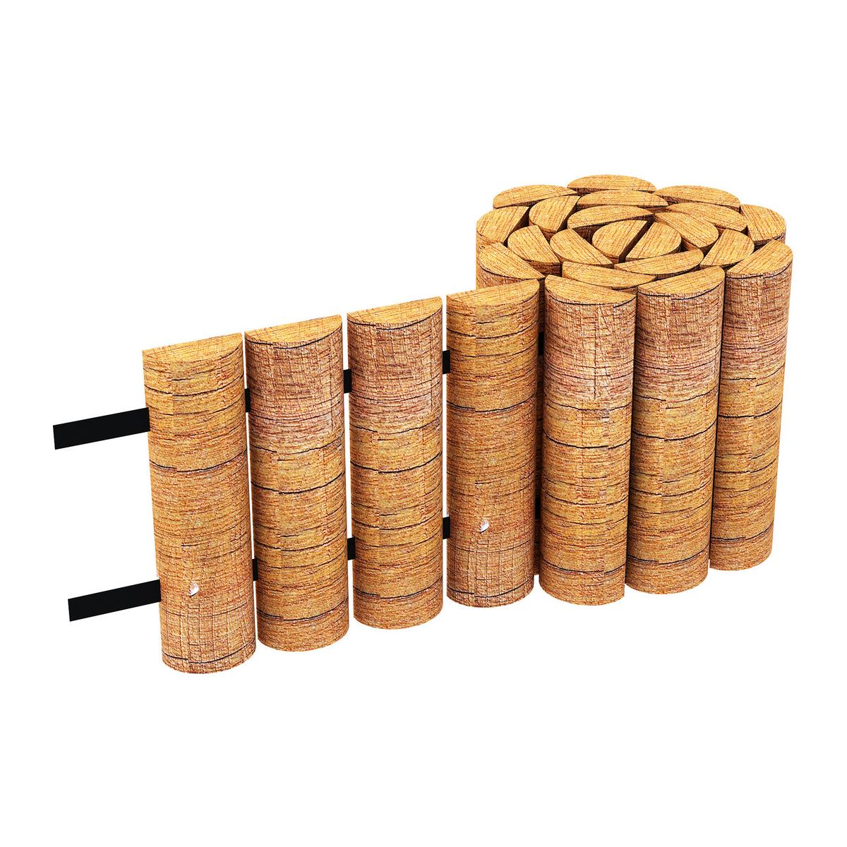 PALISADE Rotta - Naturfarben, Holz (150/20/1.8cm) - [en.casa]
