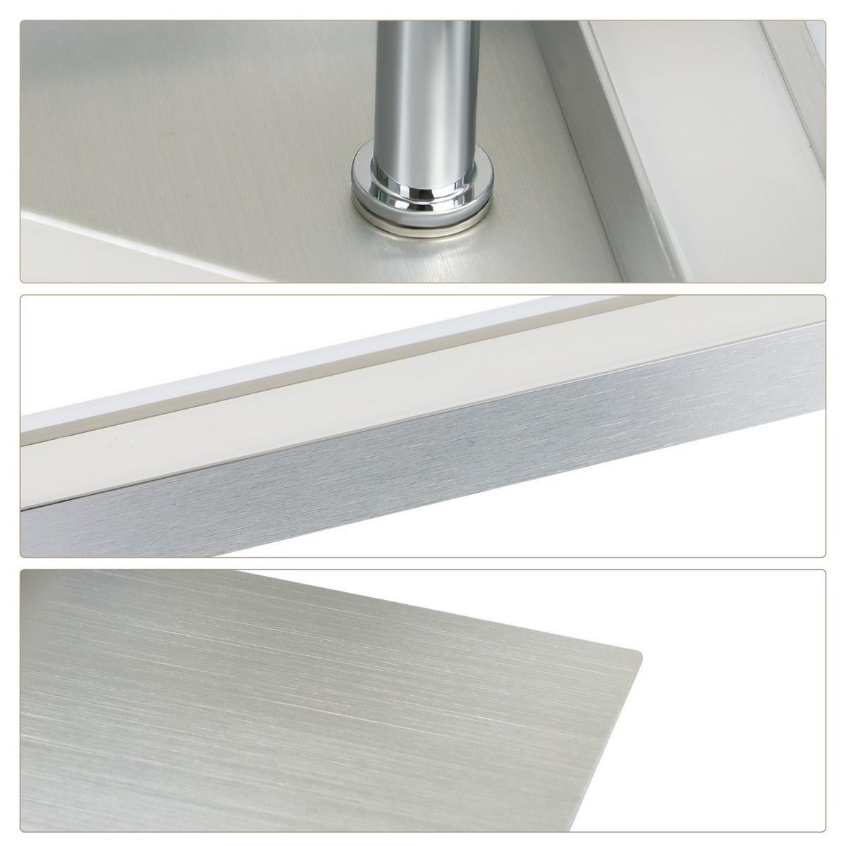 LED-DECKENLEUCHTE Karla 101/71/7 cm - Weiß, Metall (101/71/7cm) - Nettlife