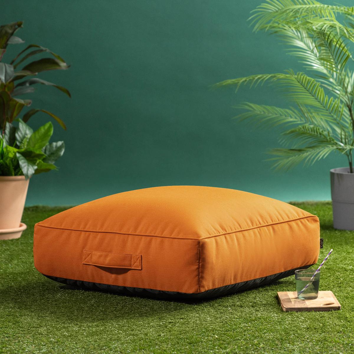 BODENKISSEN mit Sitzsackfüllung Solus - Orange, Textil (72/22/72cm) - icon