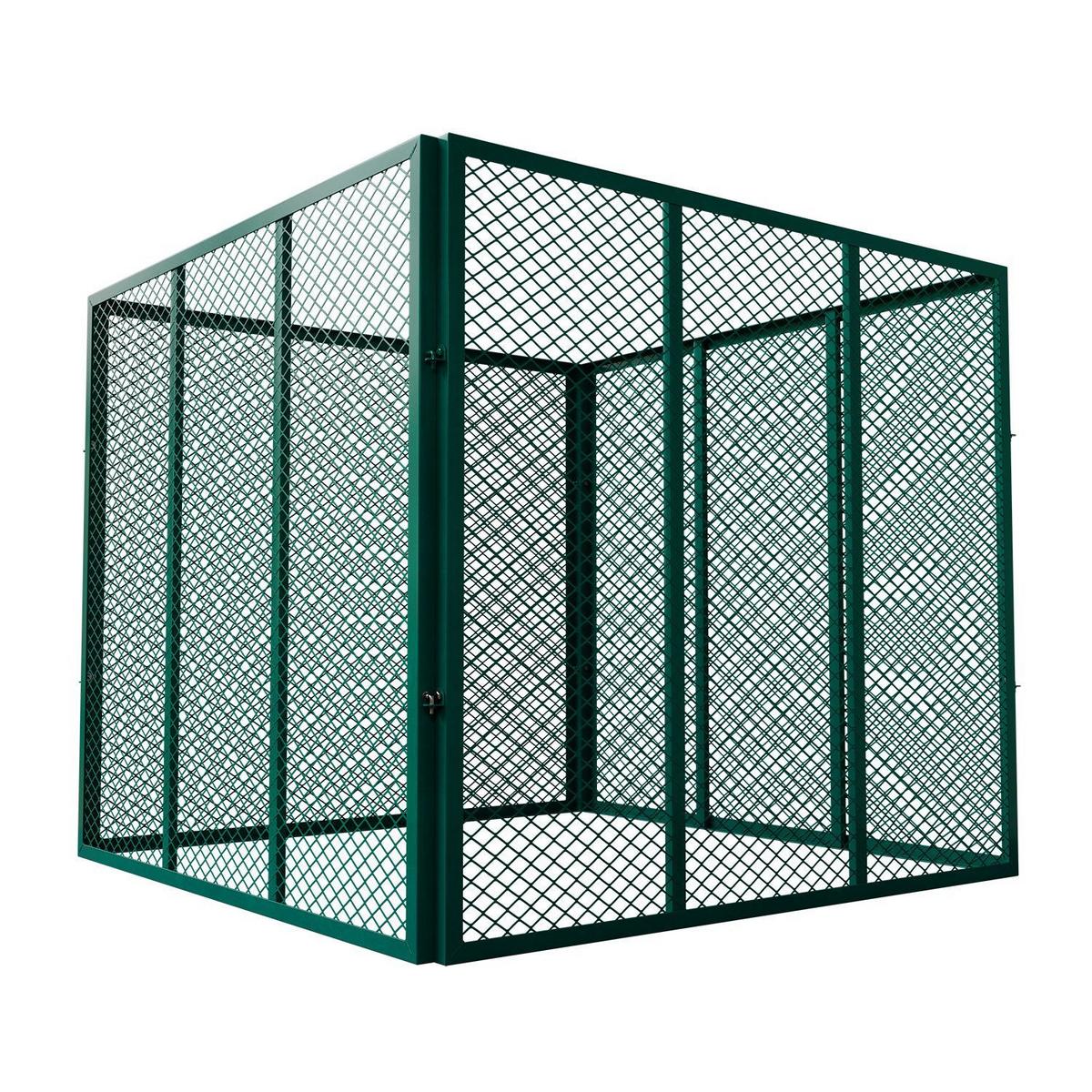 KOMPOSTER Metall dunkelgrün 800L - Grün, Metall (100/80/100cm) - Juskys