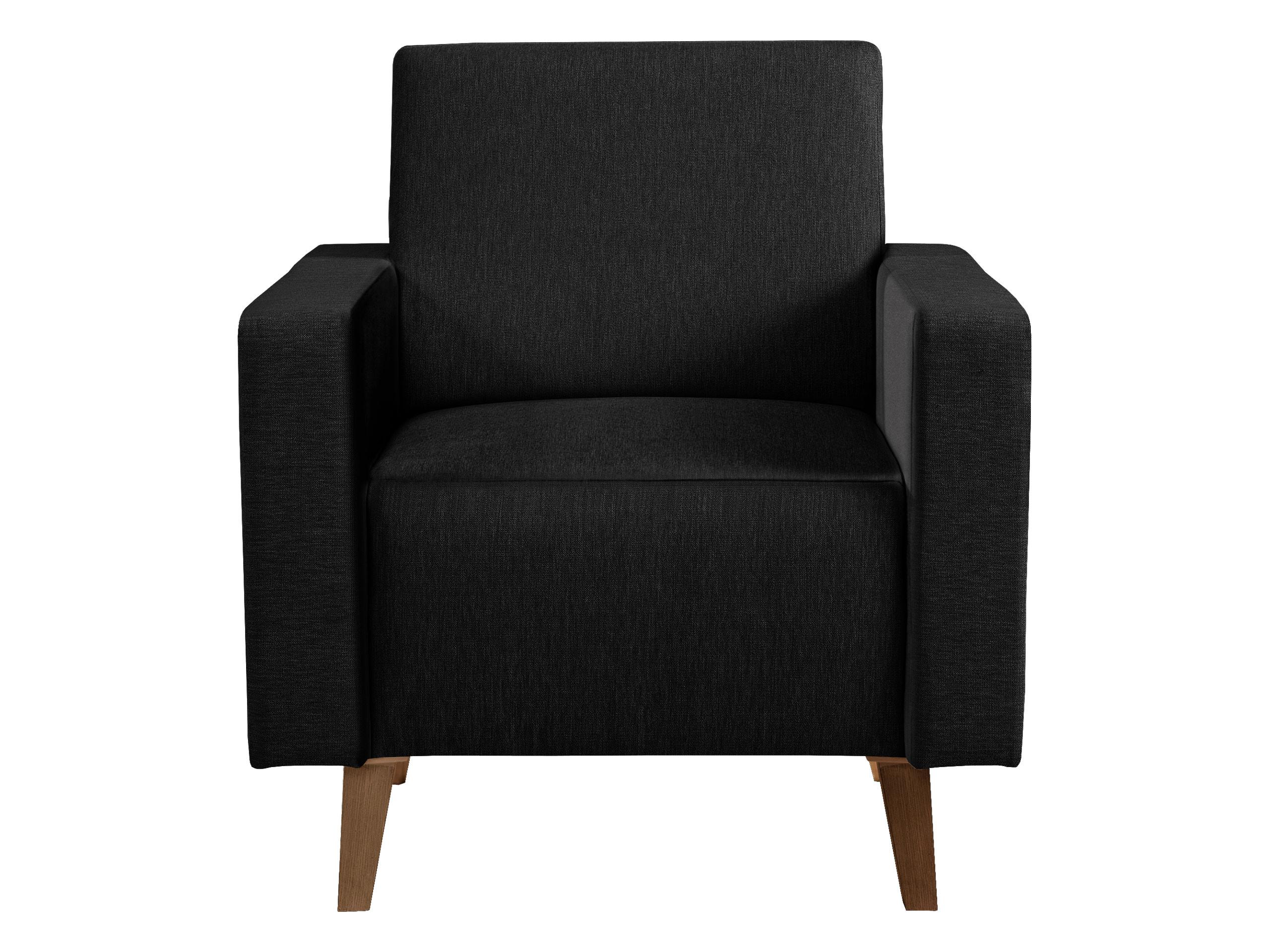 SESSEL Oviedo - Schwarz, Holz/Kunststoff (75/80/75cm) - MIRJAN24