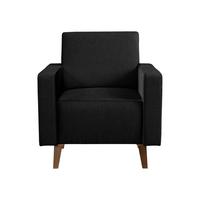 SESSEL Oviedo - Schwarz, Holz/Kunststoff (75/80/75cm) - MIRJAN24