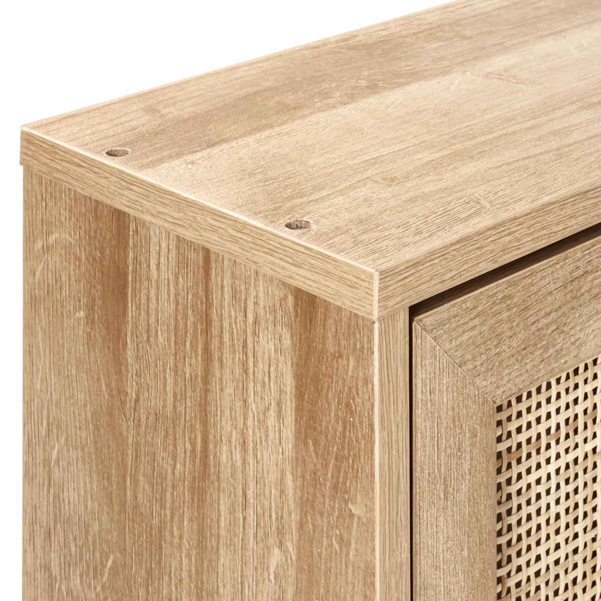 BAD-WANDSCHRANK 40 cm Hellbraun Rosell - Naturfarben/Braun, Holzwerkstoff (40/60/19cm) - Beliani