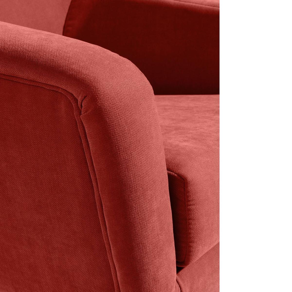 SESSEL Kachka Bezug Veloursstoff Buche natur / terracotta - Rot, Kunststoff (71/81/67cm) - 58aufmkessel