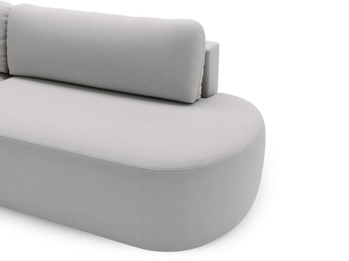 ECKSOFA Aurio O Bouclé-Stoff Grau Links - Grau, Holz/Textil (271/177cm) - Graingold
