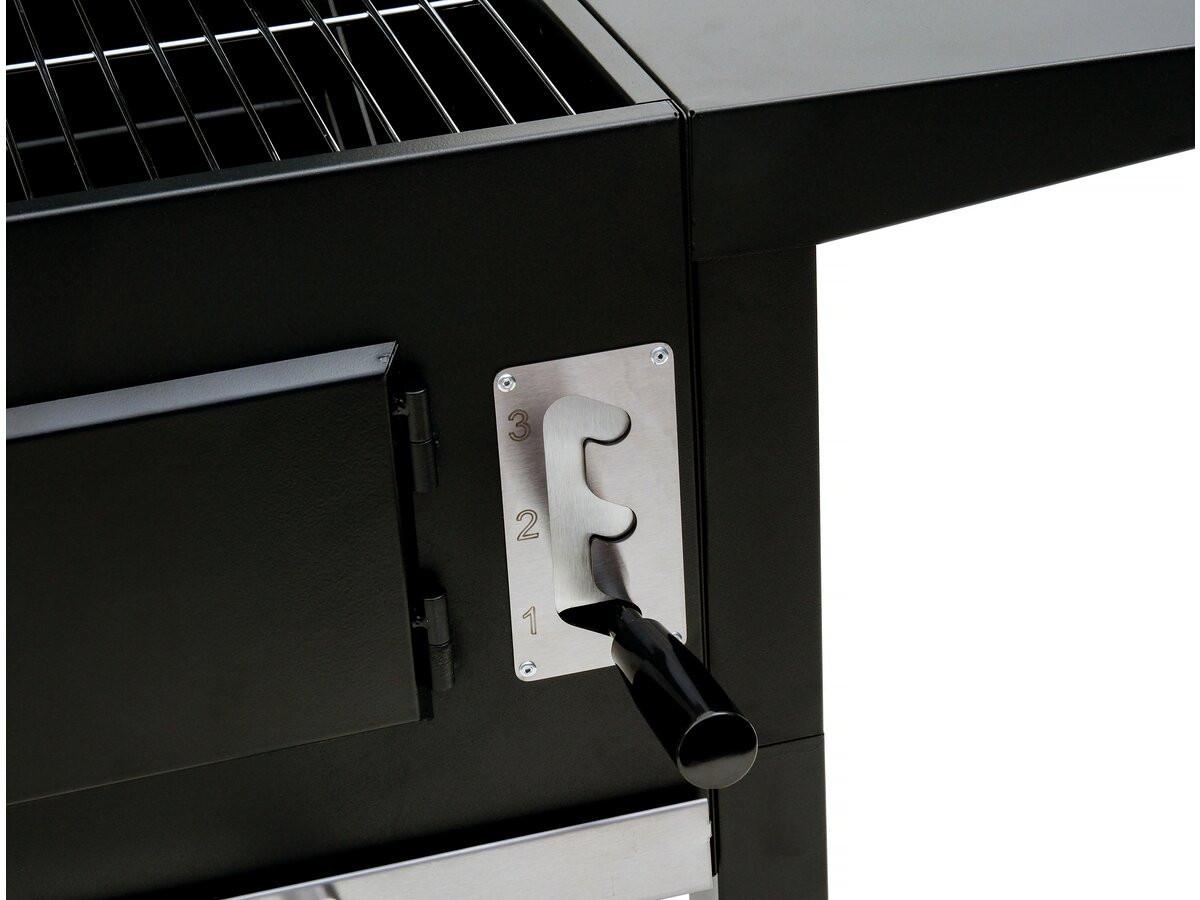 HOLZKOHLENGRILL vicomte Schwarz - Schwarz, Metall (46/123/92.5cm) - Habitat Garten
