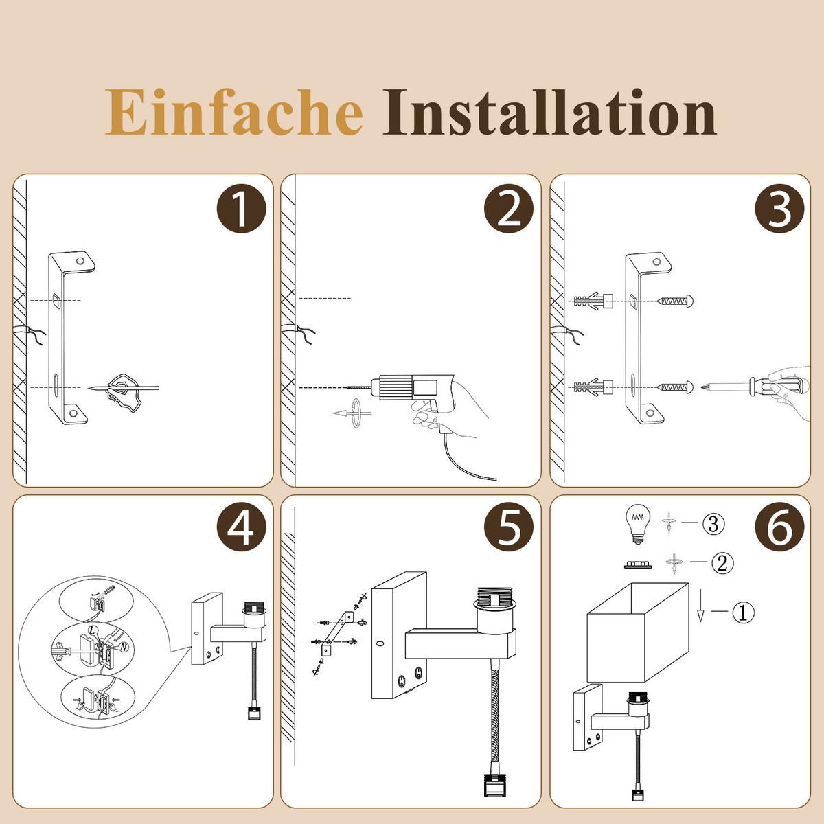 LED WANDLEUCHTE Rhyxvin 20/13/15 cm - Weiß, Textil/Metall (13/15/20cm) - ZMH