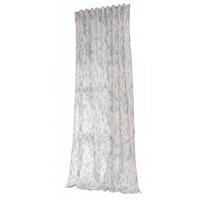 VORHANG SAMT MILANO STAR HxB 245x140 cm Weiß Silber - Weiß, Textil (140/245cm) - Gardinenbox