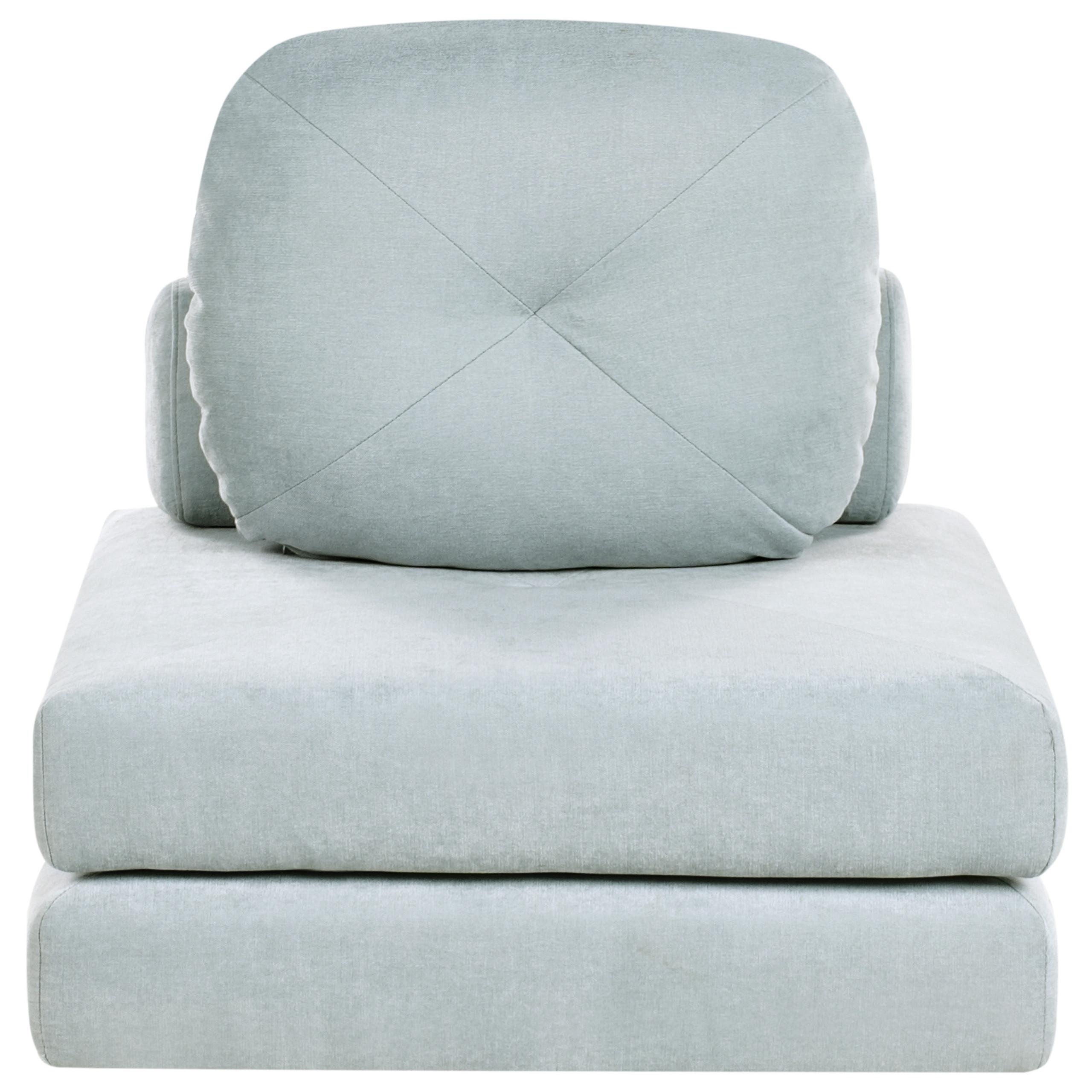 SCHLAFSOFA 81/182 cm Hellblau Olden - Blau, Textil (81/54/91cm) - Beliani