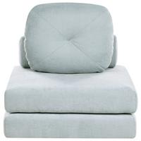 SCHLAFSOFA 81/182 cm Hellblau Olden - Blau, Textil (81/54/91cm) - Beliani
