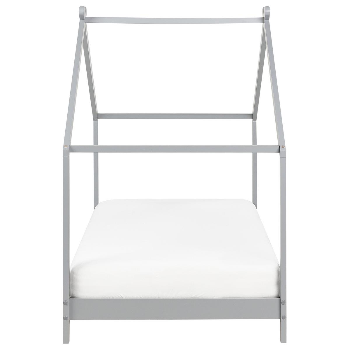 KINDER-HAUSBETT Grau 90-200 cm Orlu - Grau, Holz (90/200cm) - Beliani
