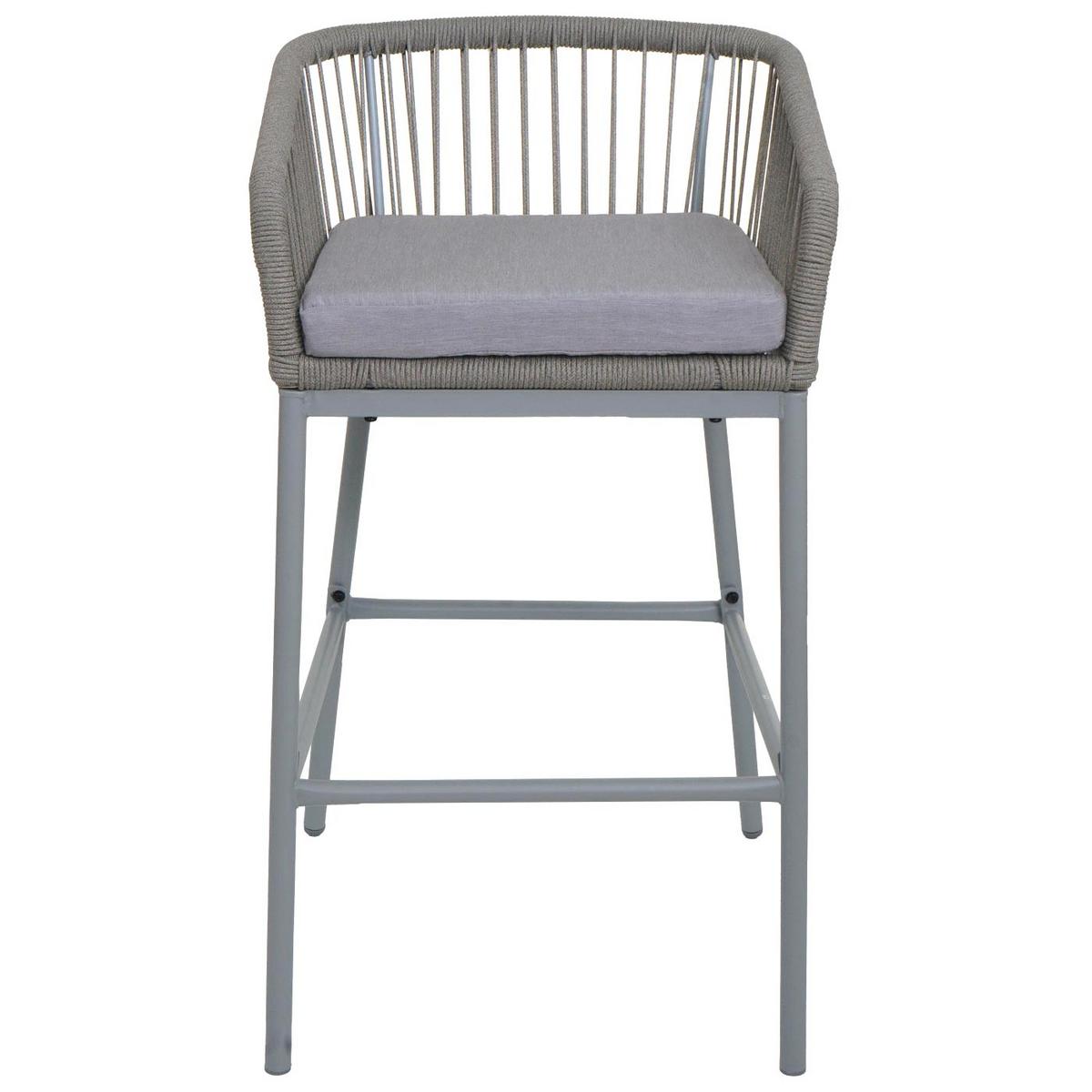 BARHOCKER Hellgrau - Hellgrau, Metall (51/92/53cm) - MCW
