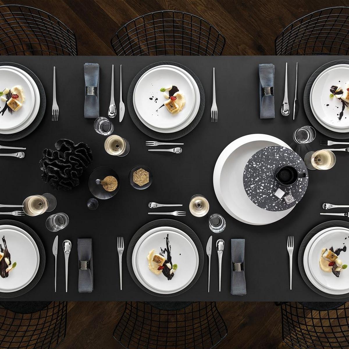 TAFELGABEL NewMoon silber 218 mm 6er Set - Silberfarben, Metall - Villeroy & Boch