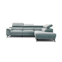 ECKSOFA FIERO 5-Sitzer mit 1 Relaxfunktion, mintgrün - Mintgrün, Holzwerkstoff/Textil (290/228cm) - Wozimo