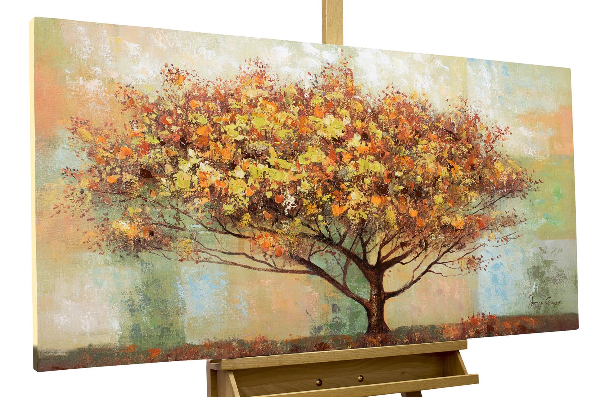 ÖLGEMÄLDE 120/60 cm - Braun, Holz/Textil (120/60cm) - KUNSTLOFT