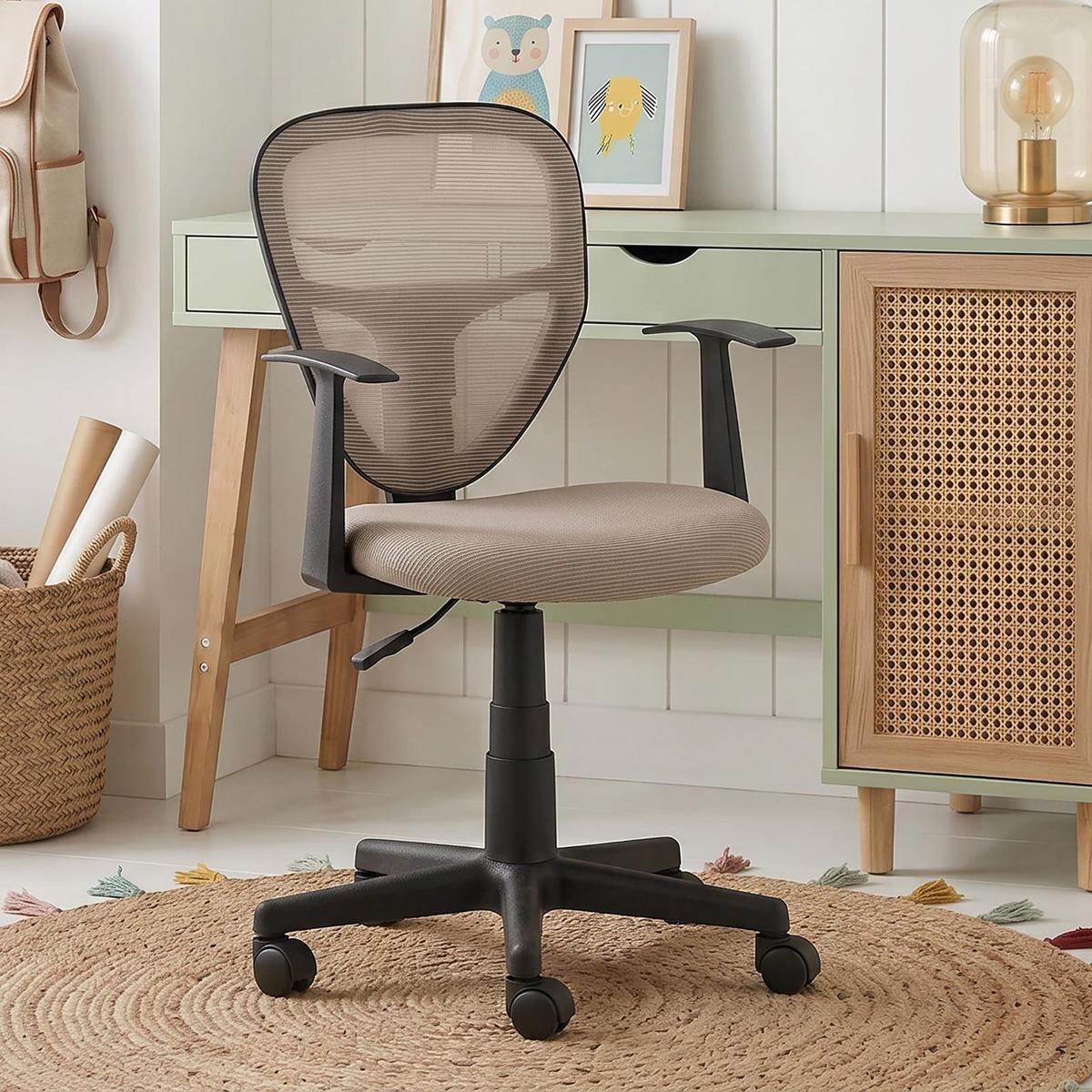 KINDERDREHSTUHL STUDIO taupe - Taupe, Textil (53/92/52cm) - IDIMEX